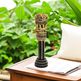 Wooden Antique Ashoka Stambh Pillar Decor