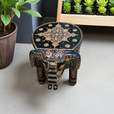Wooden Elephant Stool Side Table For Gifts