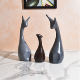 Polyresin Deer Statues Family Showpiece