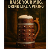 Wooden Beer Mug With Handle