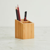 Wooden Regan Bamboo Pen With Pencil Holder set of 50