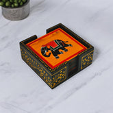 Elephant Hand Painted Tea Coasters Set Of 6 Pcs