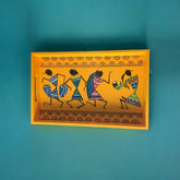 Wooden Hand Painted Serving Tray Warli Design