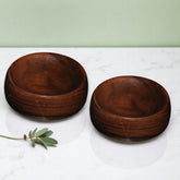 Wooden Salt and Pepper Bowl