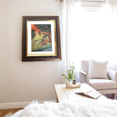 Marble Painting Sitting Deer Wall Hanging