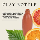 Beautiful Clay Water Bottle 1 Litre