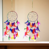 Beautiful Dream Catcher Jhoomer Wall Hanging Multi Color - 8X22 Inch Set of 2
