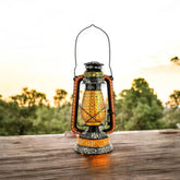 Beautiful Traditional Painting Hanging Lalten/lantern With Electronic Holder-Gold