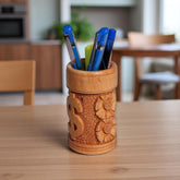 Wooden Designer Pen Holder Table Decor