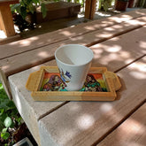 Wooden Tea Tray With Beautiful Rajasthani Painting