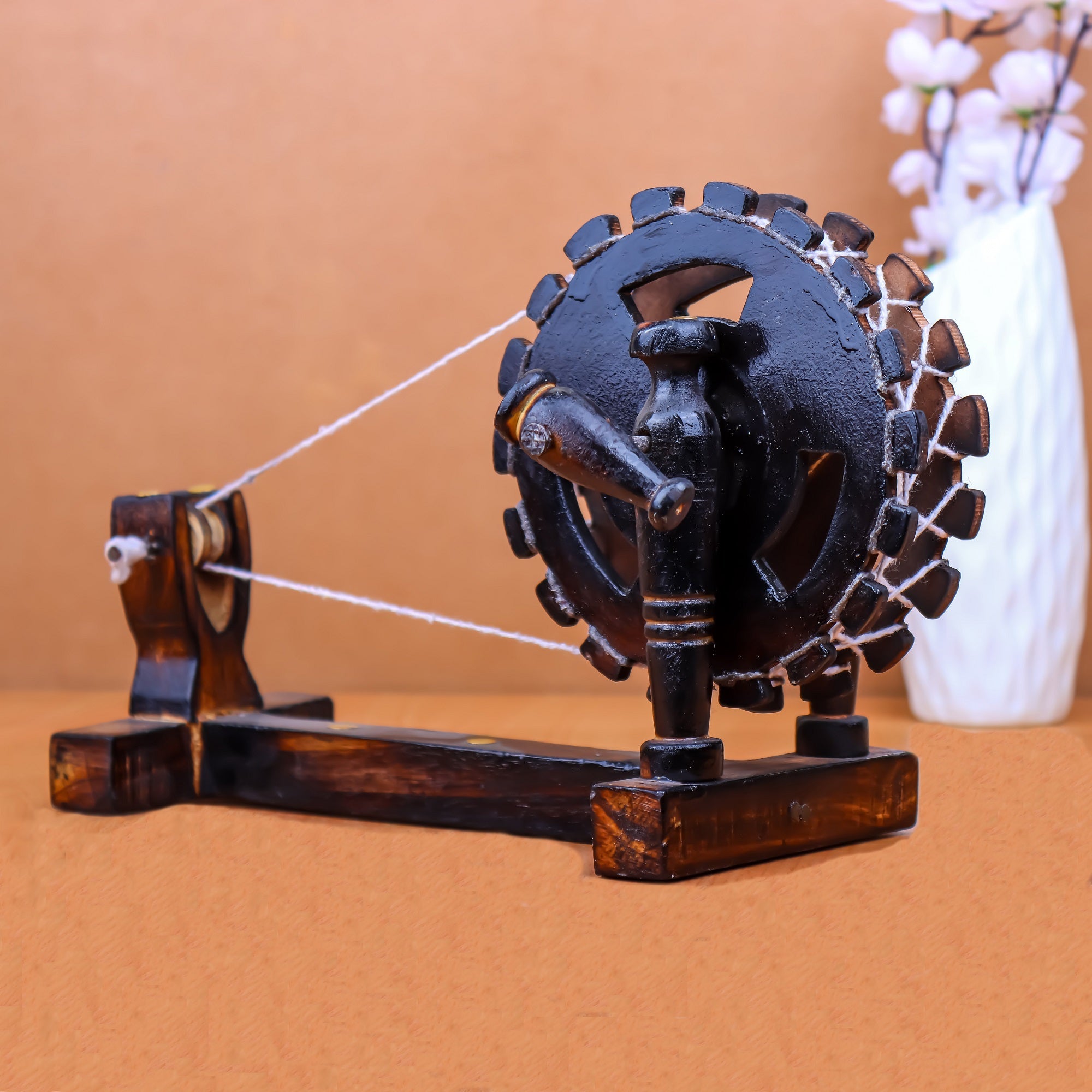 Wood Antique Gandhi Charkha  Showpiece