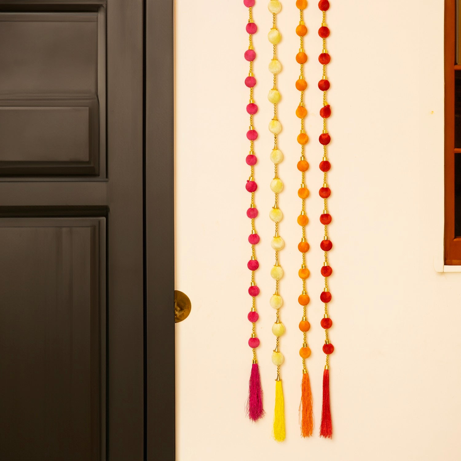 Resham Tassel And Bell Wall Hanging Decoration