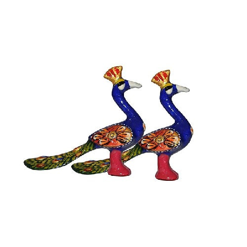 Matel Peacock Handmade Pair Gift - 2 inch