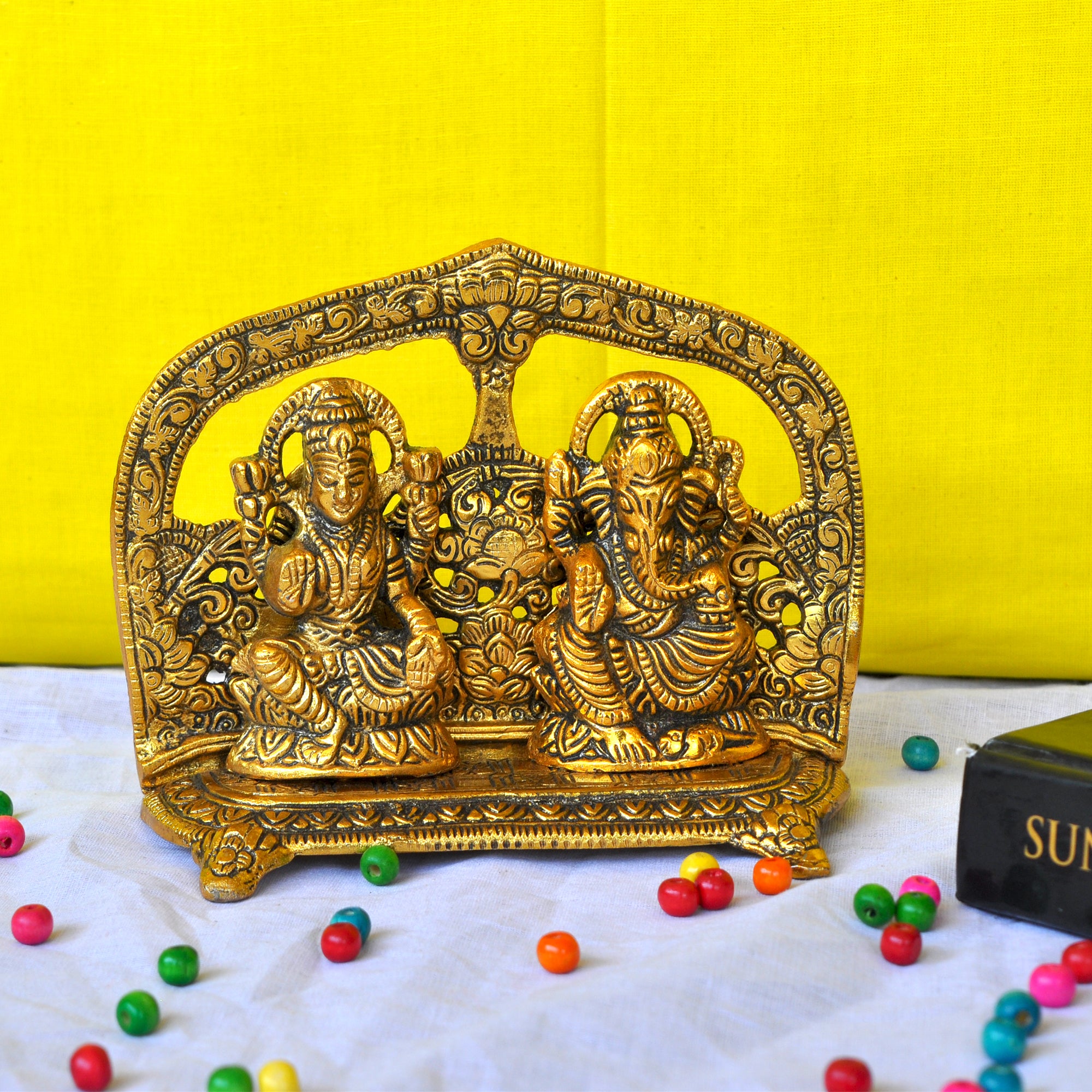 Laxmi Ganesh Chocki Diya God statue