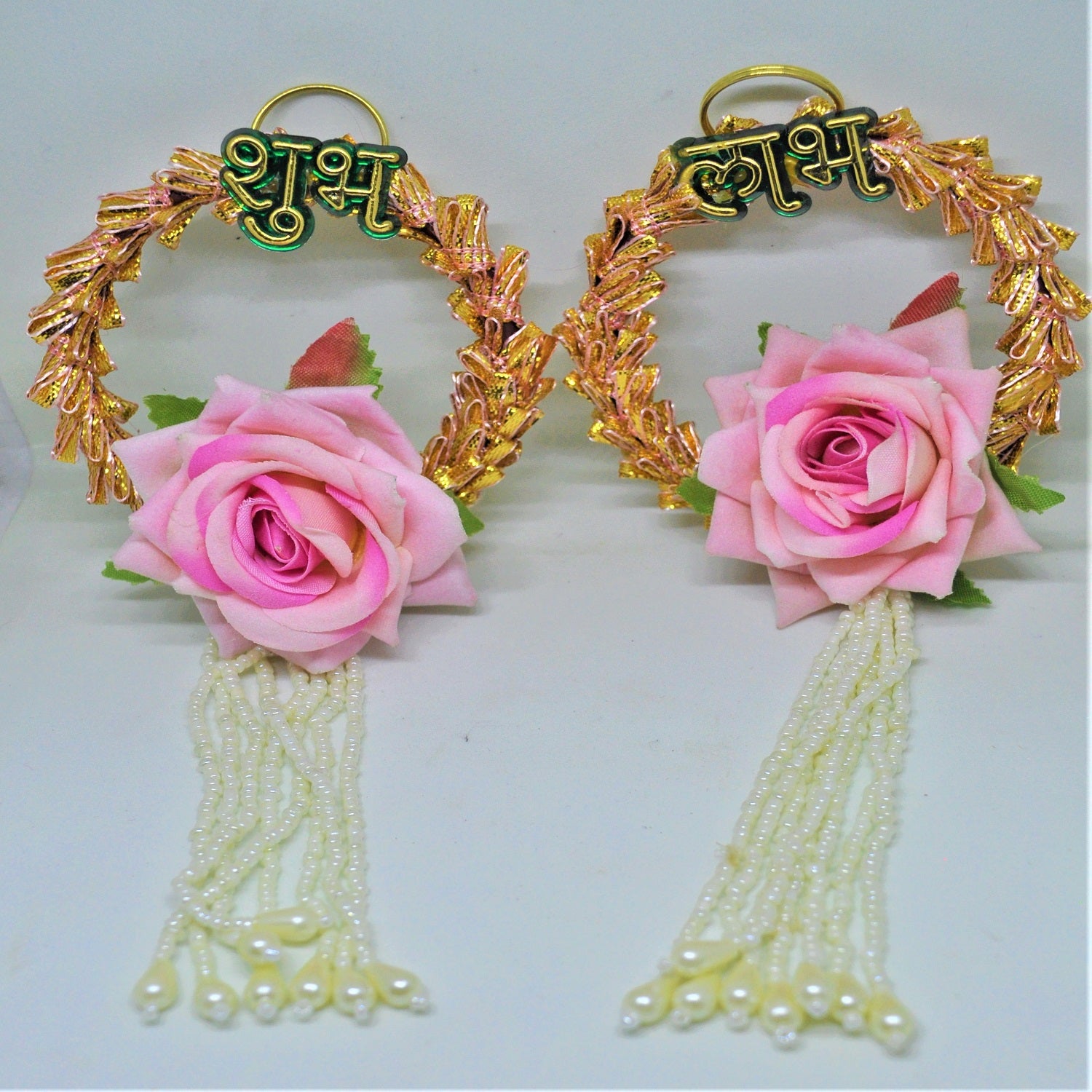 Shubh Labh Rose Flower Wall Hanging