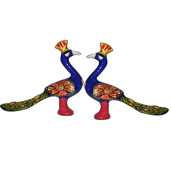 Matel Peacock Handmade Pair Gift - 2 inch