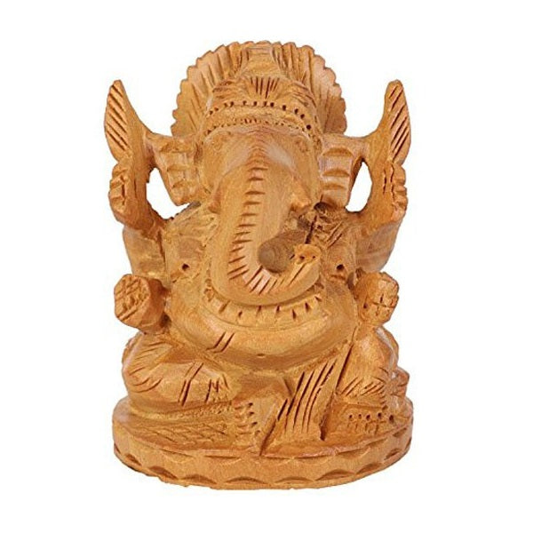 Wooden Lord Ganesha Ji Idol Puja Home Gift