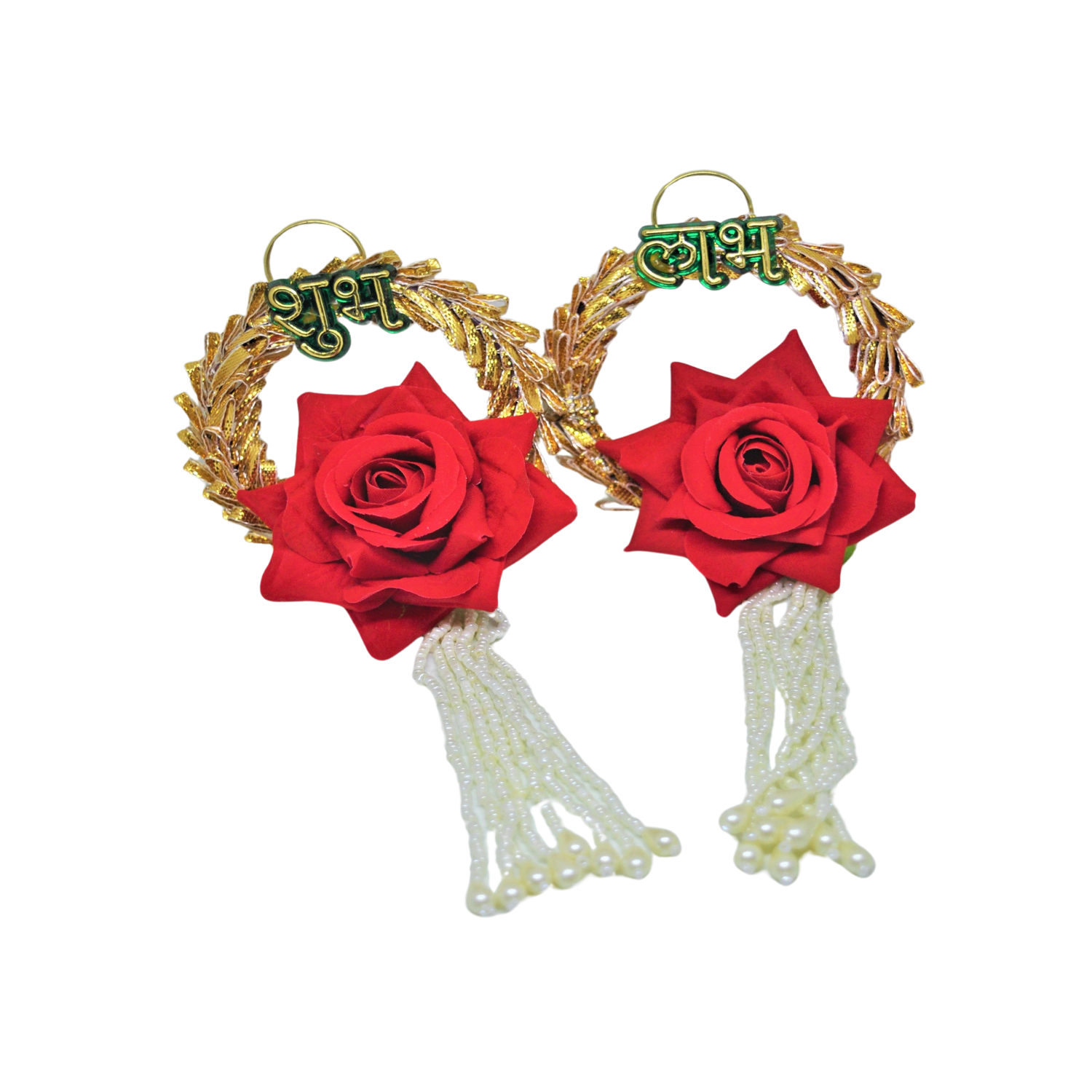 Shubh Labh Rose Flower Wall Hanging