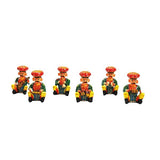 Wooden Musician Painted Babla Set of 6 -2 Inch Multicolor