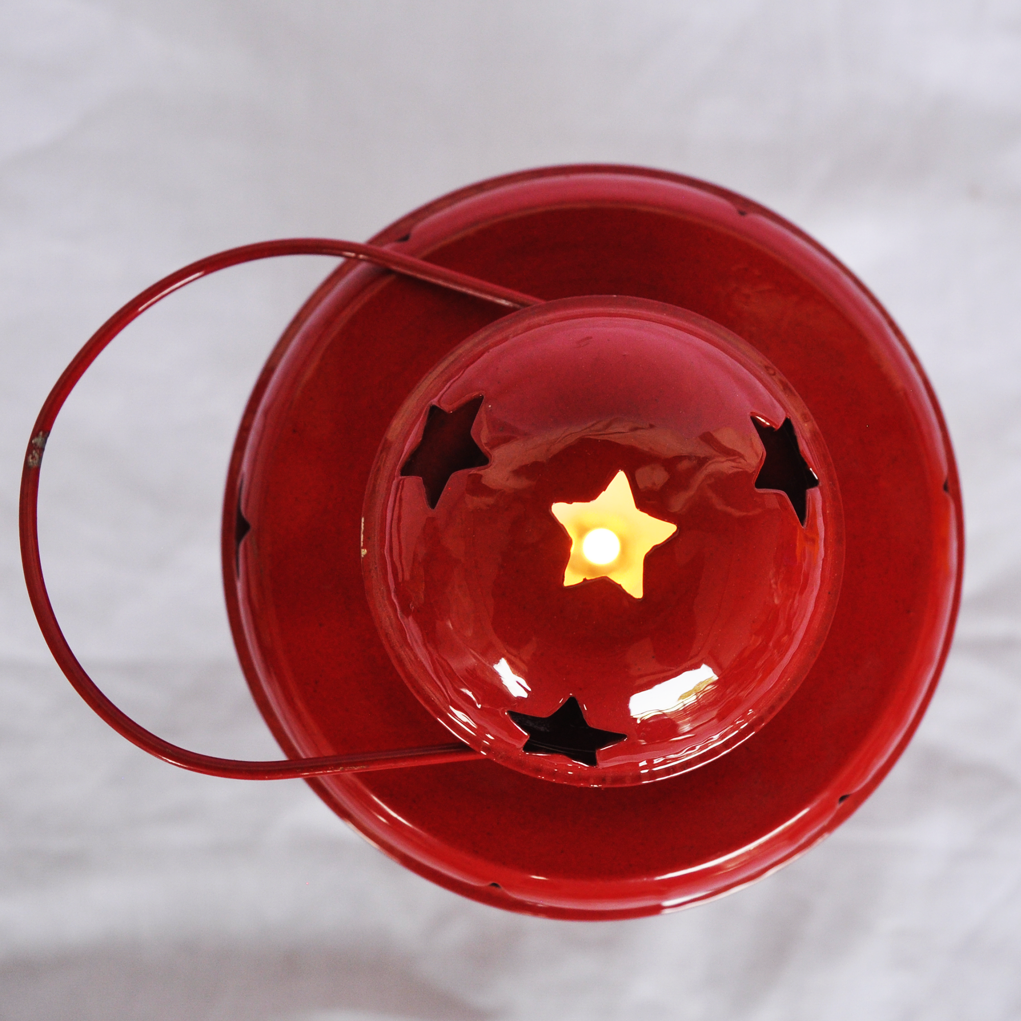 Metal Star Wall Hanging Candle Holder For Red