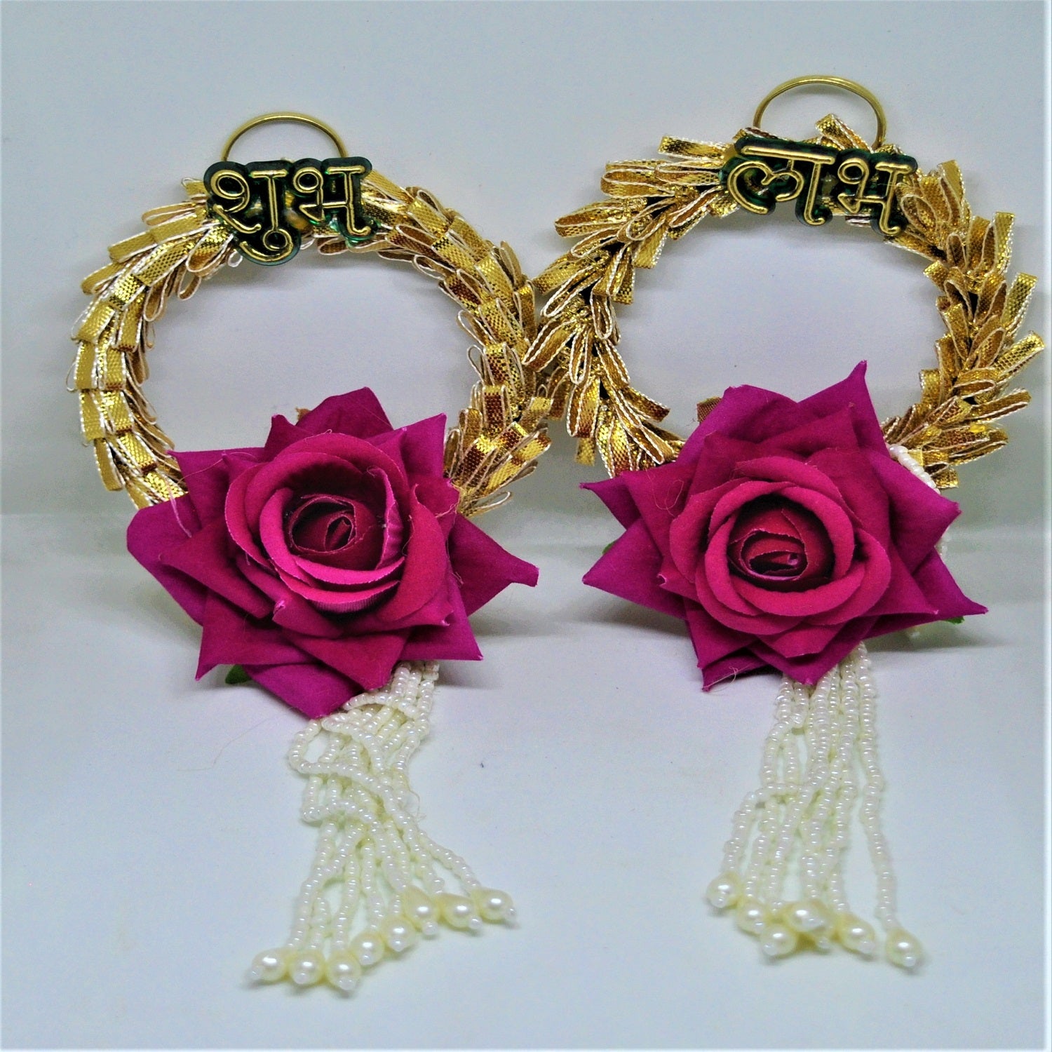 Shubh Labh Rose Flower Wall Hanging