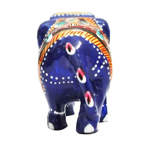 Beautiful Small Elephant Statue Trunk Down Showpiece - 1 Pair