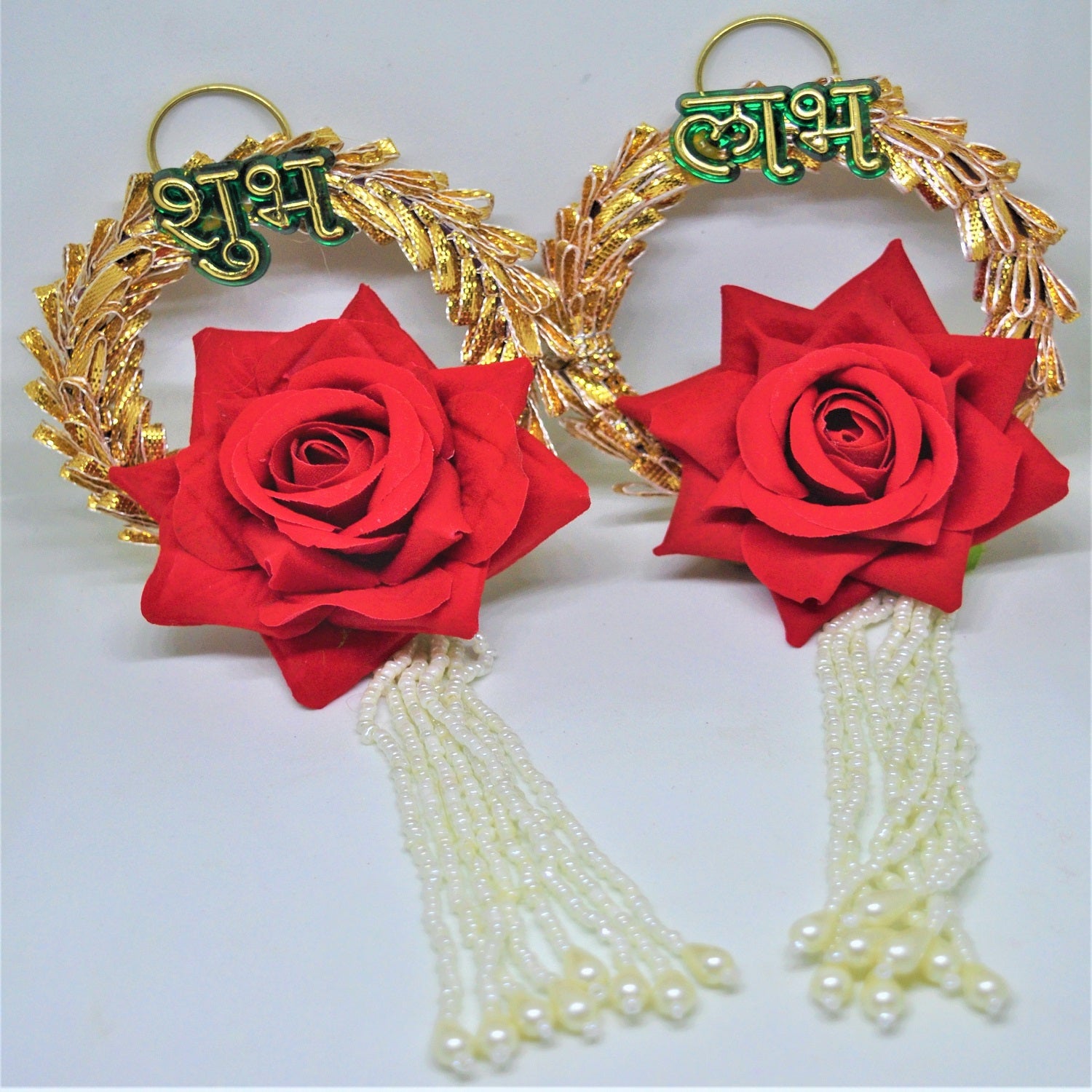 Shubh Labh Rose Flower Wall Hanging