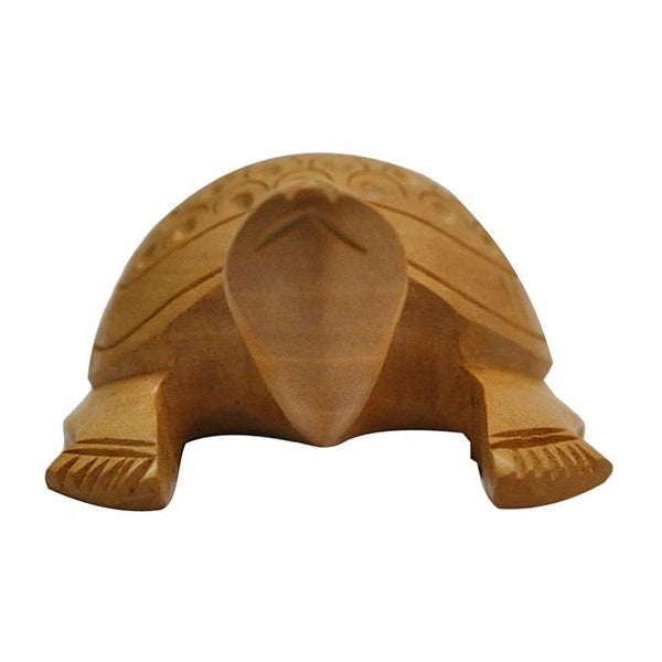 Wooden Tortoise Set Carving Antique Showpiece Set Of 5 Pcs