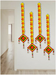 Colorful Kite Hanging Decoration For Home set of 4 pc