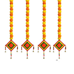 Colorful Kite Hanging Decoration For Home set of 4 pc