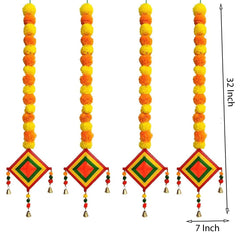 Colorful Kite Hanging Decoration For Home set of 4 pc