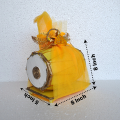 Wishes Dholak Storage Box-Yellow