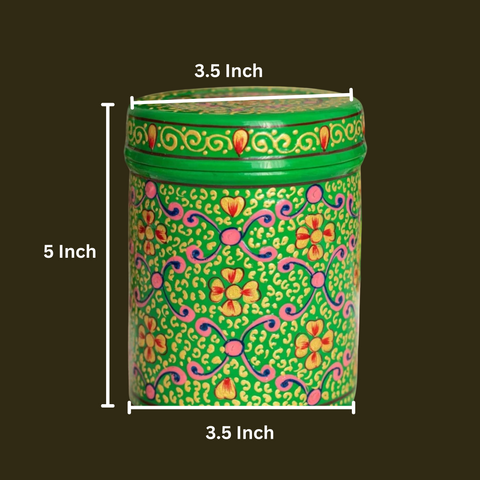 Hand Painted Steel Storage Container Set – Oxyroots Handicraft