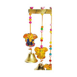 Wooden Ganesha Bells Wall Hangings Door Decorative