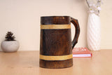 Wooden Beer Mug With Handle