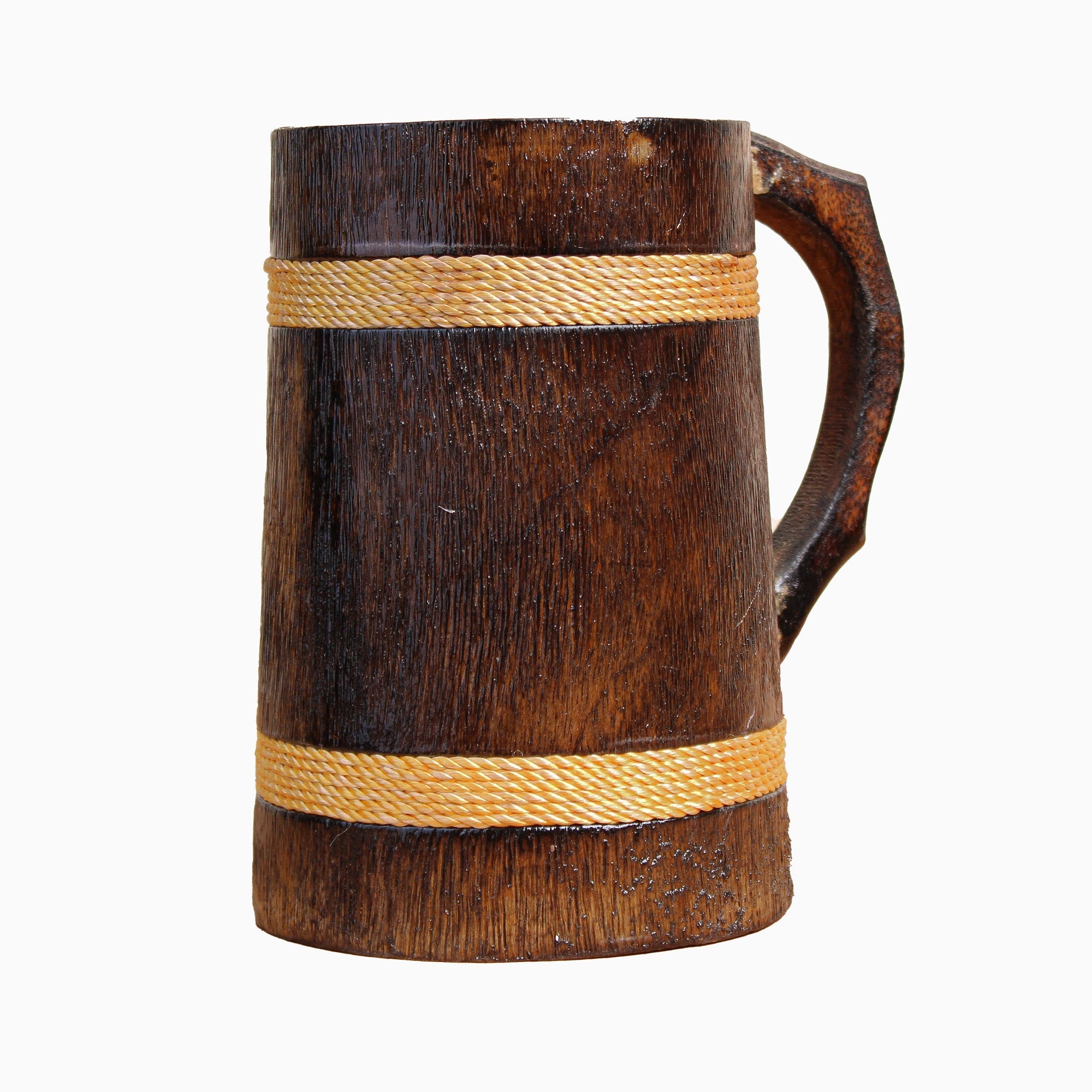 Wooden Beer Mug With Handle