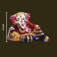 Metal Lord Ganesha Ji Idol Puja Gift Showpiece