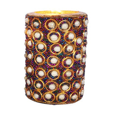Wooden Tea Light Candle Holder Set of 3 - White