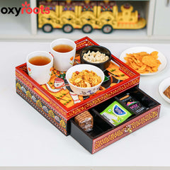 Wooden Drawer With Tray Small Sturdy Serving Tea