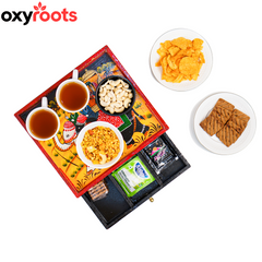 Wooden Drawer With Tray Small Sturdy Serving Tea