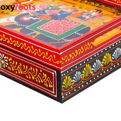 Wooden Drawer With Tray Small Sturdy Serving Tea