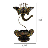 Ganesha Tea Light And Stand Showpiece In 12 Inch