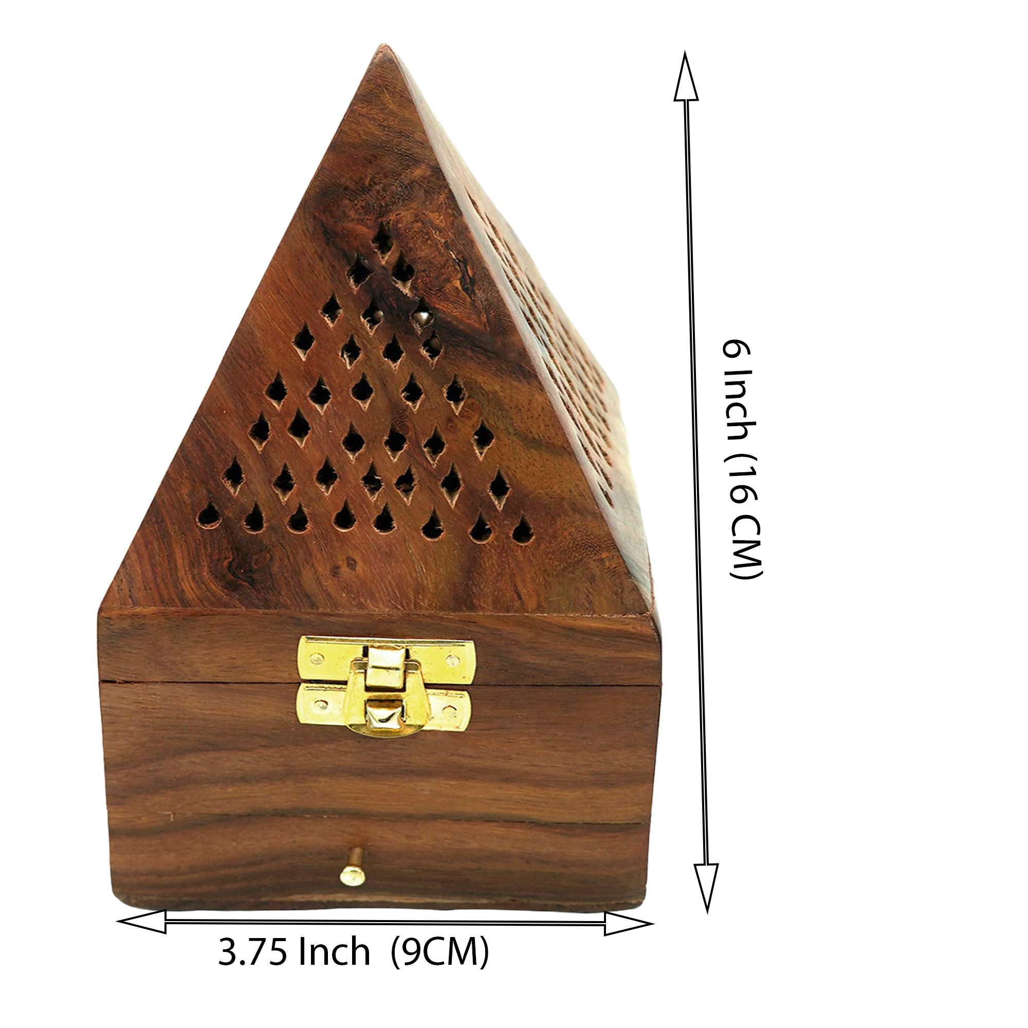 Wooden Dhoop Dani Stand Small Shape Box