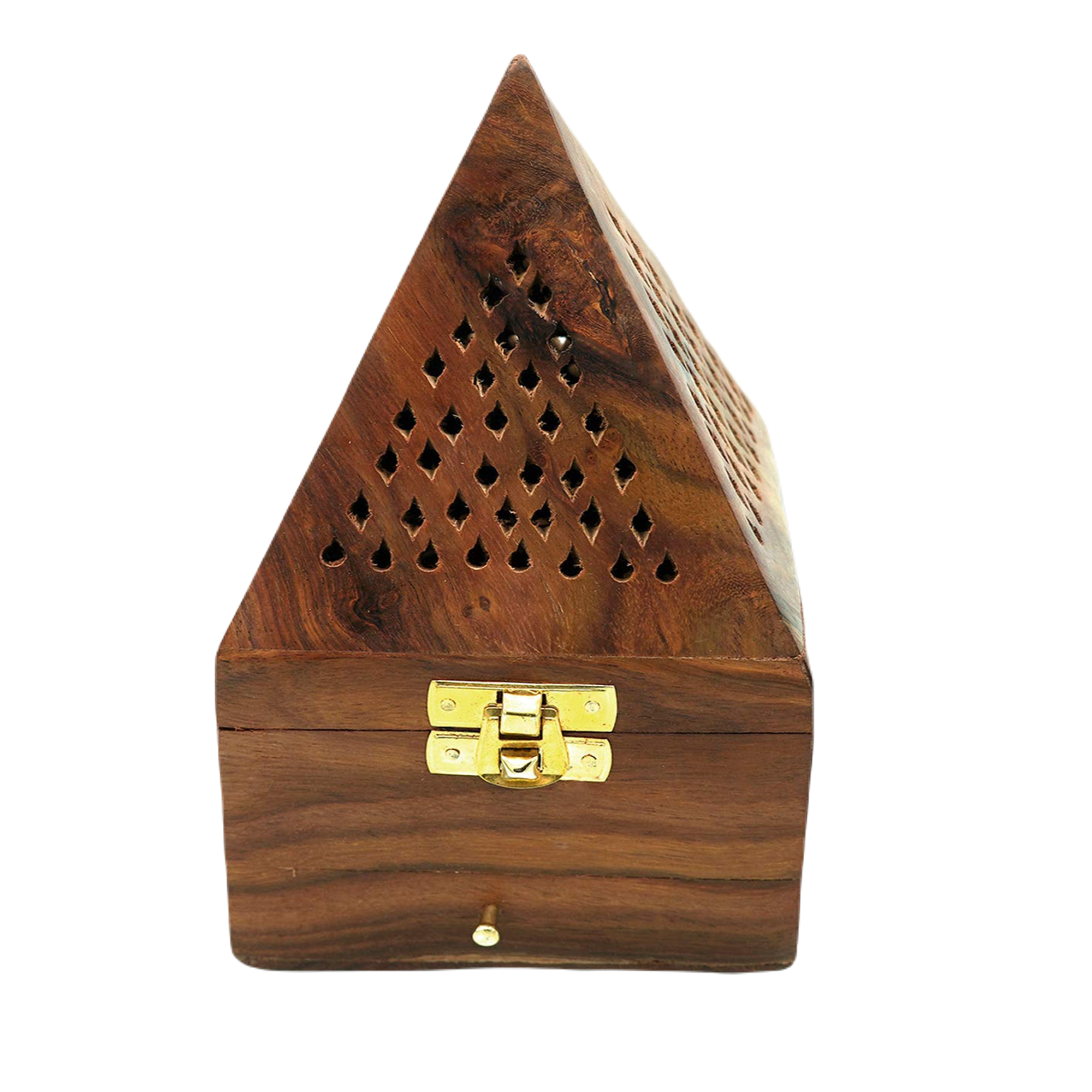 Wooden Dhoop Dani Stand Small Shape Box