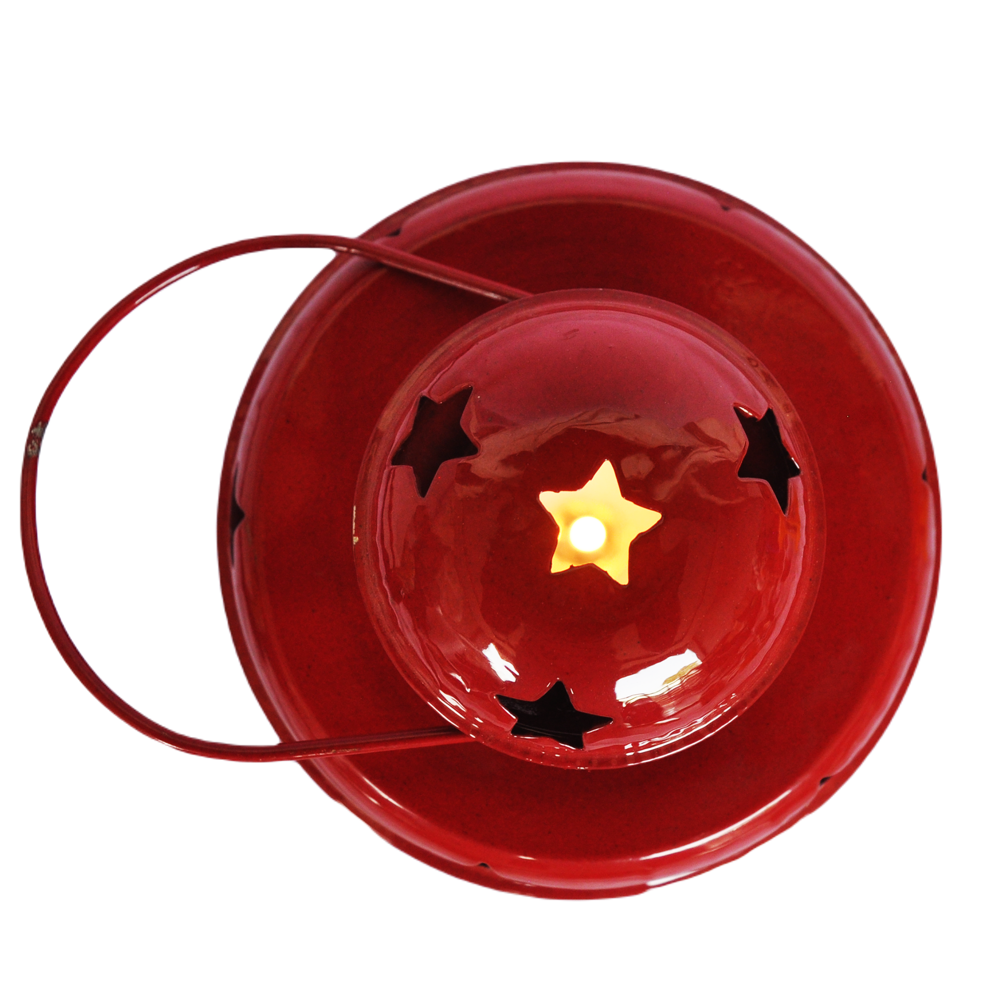 Metal Star Wall Hanging Candle Holder For Red