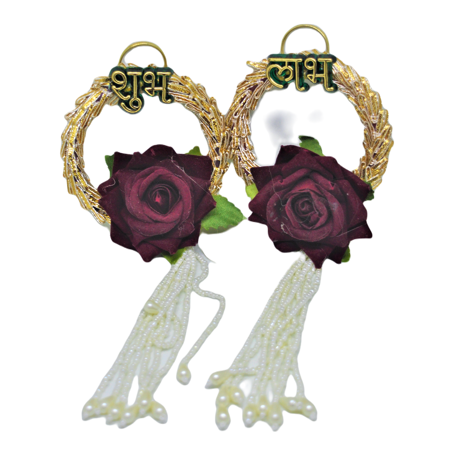 Shubh Labh Rose Flower Wall Hanging