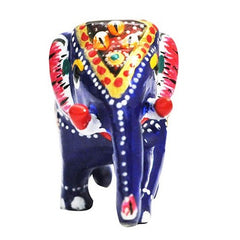 Beautiful Small Elephant Statue Trunk Down Showpiece - 1 Pair