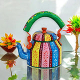 Aluminum Painted Tea Kettle Figurine Decorative