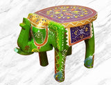 Wooden Elephant Stool Side Table For Gifts