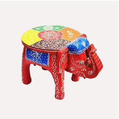 Wooden Elephant Stool Side Table For Gifts